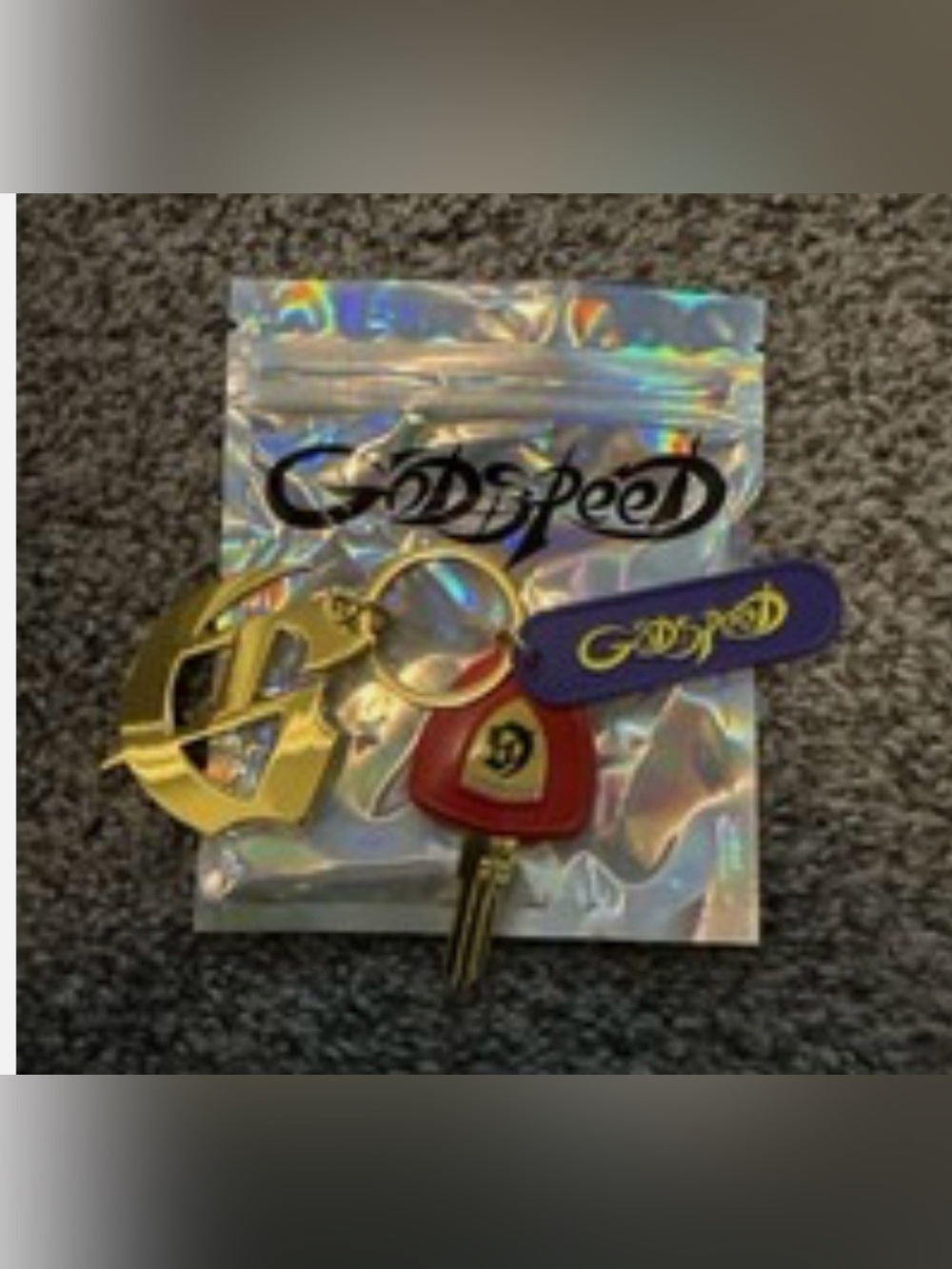 GOD SPEED Keychain - Picture 2 of 3